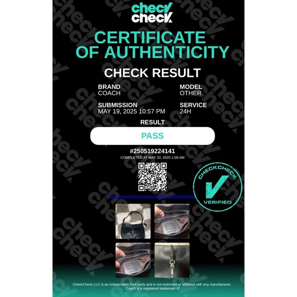 VINTAGE COACH HAMILTON HOBO CLIP 7751 SHOULDER BAG HANDBAG PURSE LEATHER BLACK - Picture 14 of 14